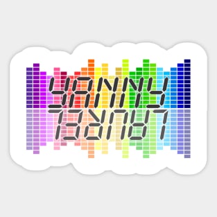 Yanny or Laurel quarrel Sticker